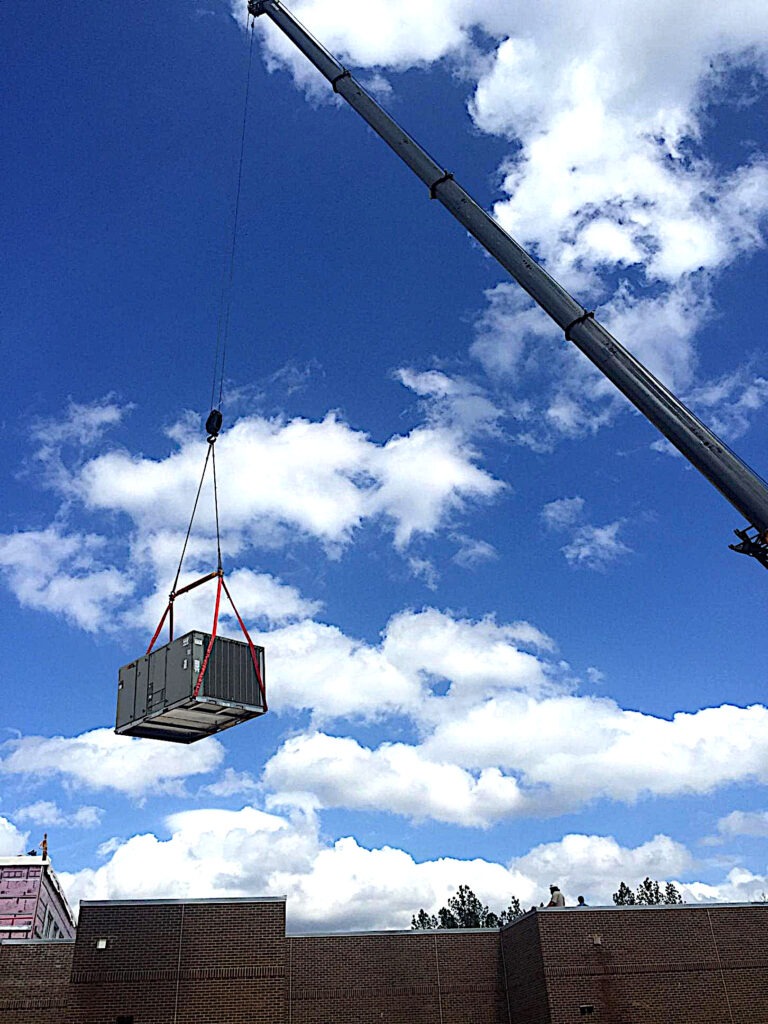 Unit crane lift